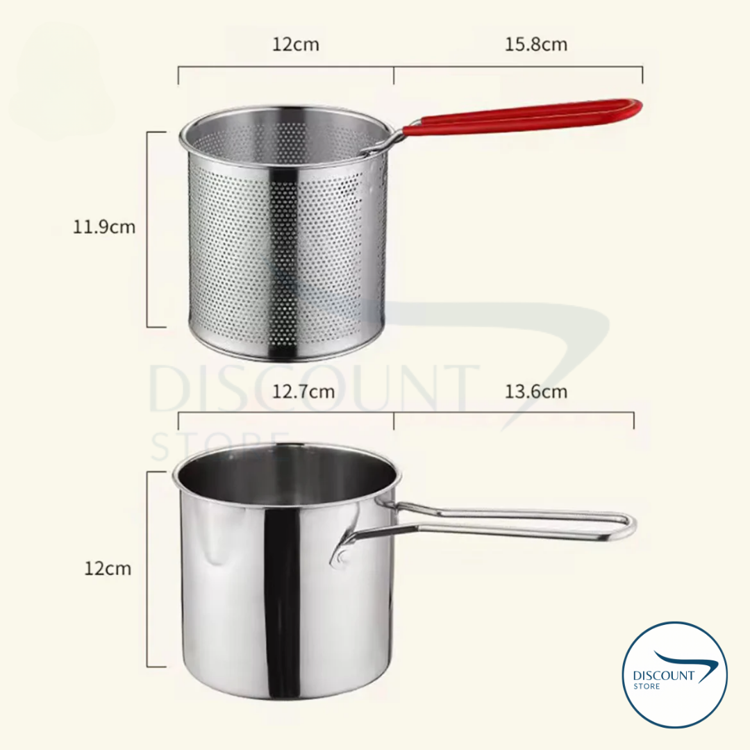 Stainless Steel Deep Frying Pot - (IMPORTED)