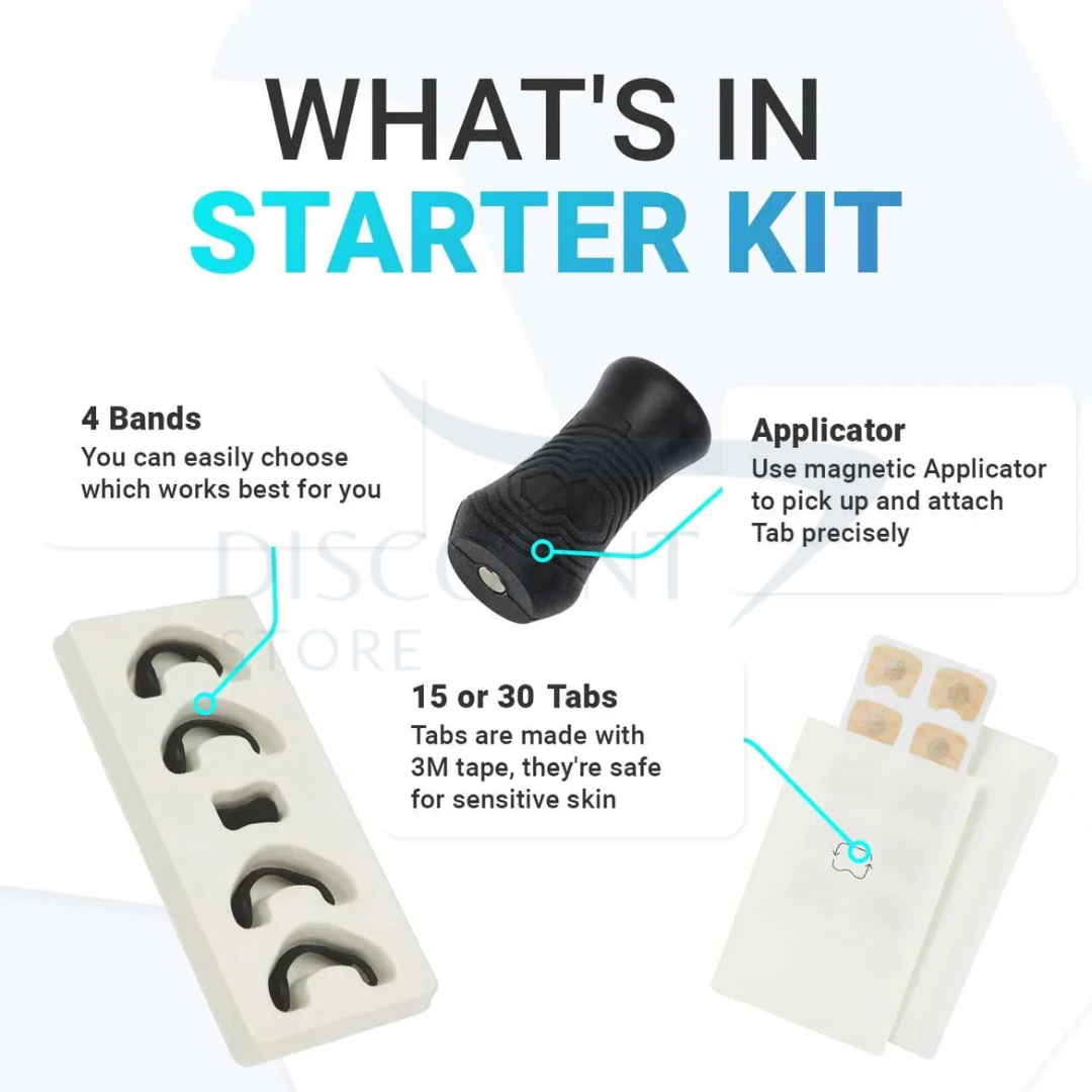 Magnetic Nasal Dilator Airflow Strip 4 PCS Kit - (IMPORTED)