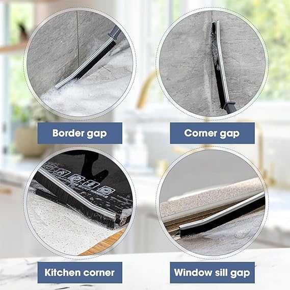 Window Brush for Home Window Gap - (BLACK)