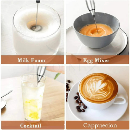 2 in 1 Rechargeable Electric Coffee Beater & Frother