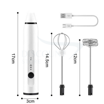 2 in 1 Rechargeable Electric Coffee Beater & Frother