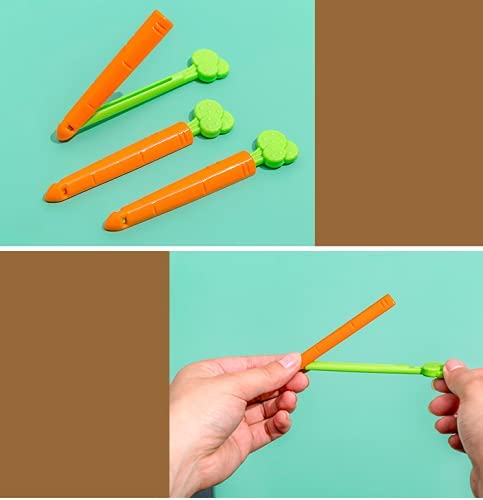 5 Pcs Snacks Sealing Clip Cute Carrot Sealing Clip Bag Magnet