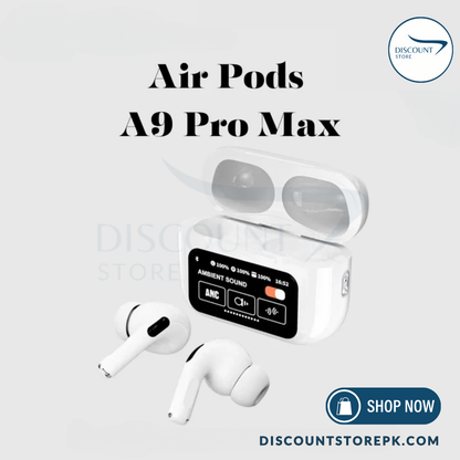 A9 Pro LCD Touch Screen Earbuds - (IMPORTED)