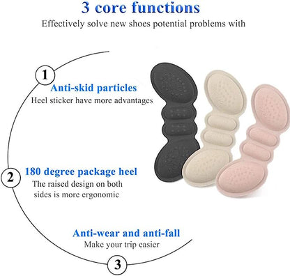 Anti Slip Self Adhesive Heel Stickers Shoes Inserts Heel Protectors