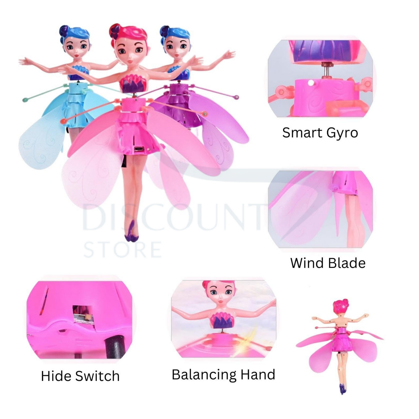 Magic Flying Fairy Princess Doll - (FREE Delivery)