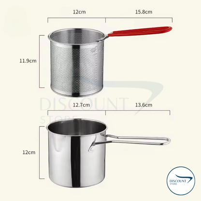 Stainless Steel Deep Frying Pot - (IMPORTED)
