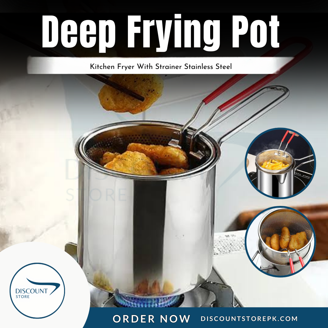 Stainless Steel Deep Frying Pot - (IMPORTED)