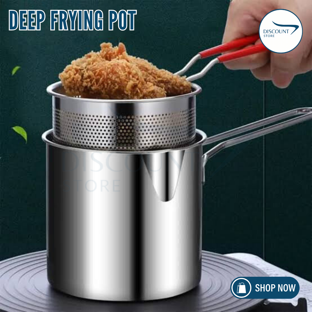 Stainless Steel Deep Frying Pot - (IMPORTED)