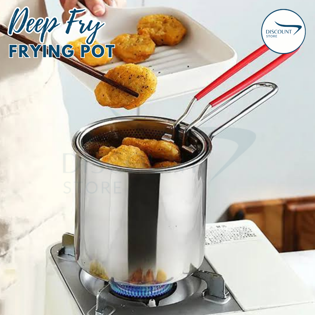Stainless Steel Deep Frying Pot - (IMPORTED)