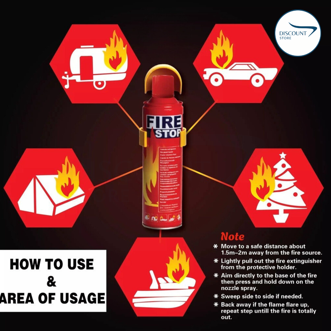 Fire Stop Foam Fire Extinguisher - (FREE DELIVERY)