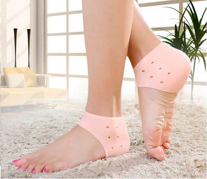 1 Pair (2PCS) Silicone Anti Crack Heel Protector