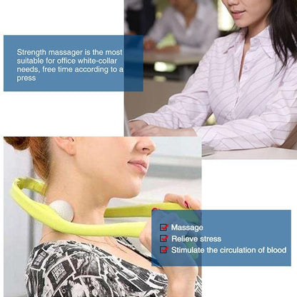 New Manual Neck Massager Roller For Shoulder