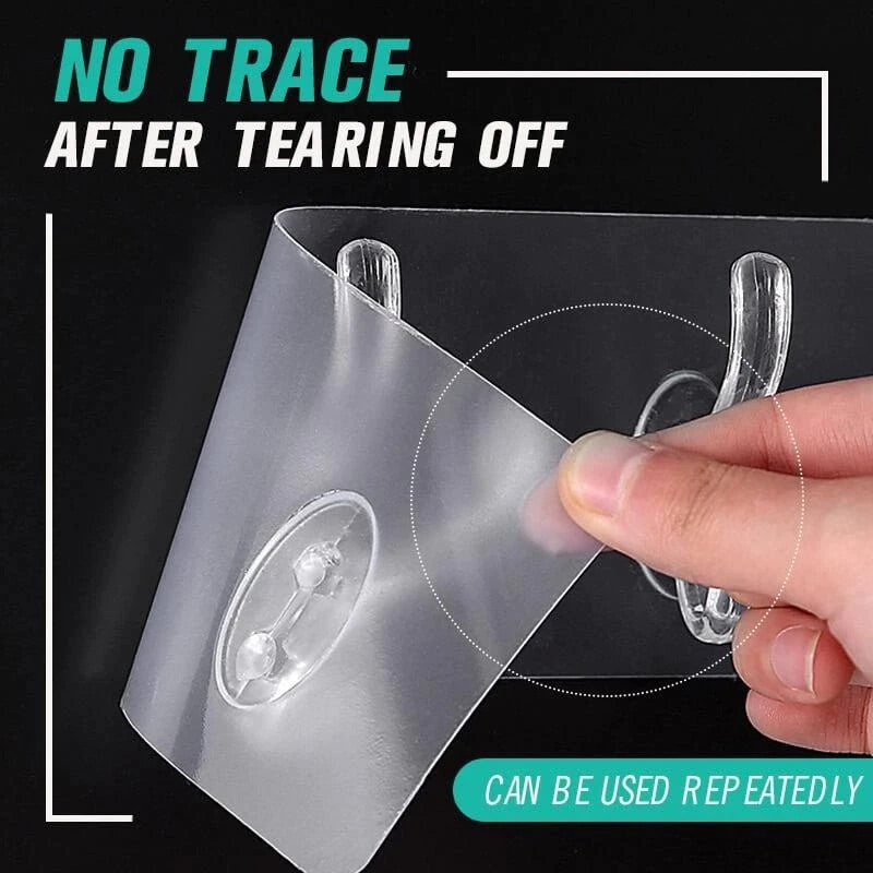 Strong 5 Hook Transparent Hanger (Pack of 2)