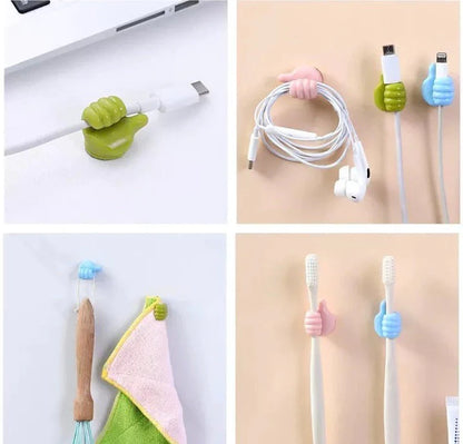 Self Adhesive Multifunctional Thumb Hook Organiser Clip
