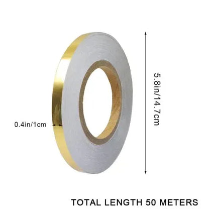 Self-Adhesive Sealing Tile Golden Decoration Tape