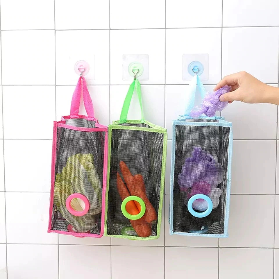 Hanging Shopper Holder & Shopper Basket